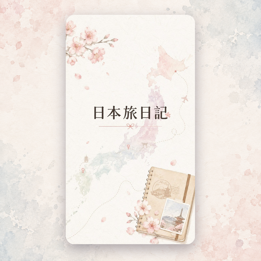 日本旅日記のスプラッシュアート